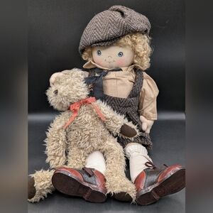 Vintage Jan Shackelford Sneakers 'n Lace #10 OOAK Muslin Doll 1994 Boy Tomboy